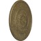 Ekena Millwork Wigan Ceiling Medallion, Hand-Painted Mississippi Mud Crackle, 29 3/4"OD x 1 1/2"P CM29WGMMC - alternate 4